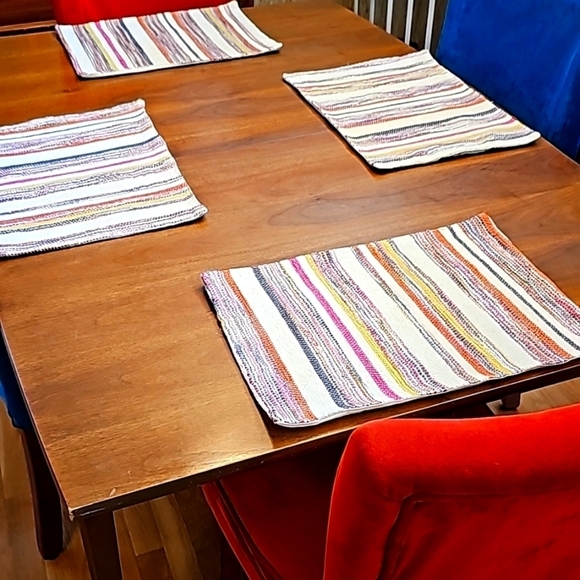 Boho loomed colorful placemats - Picture 2 of 6